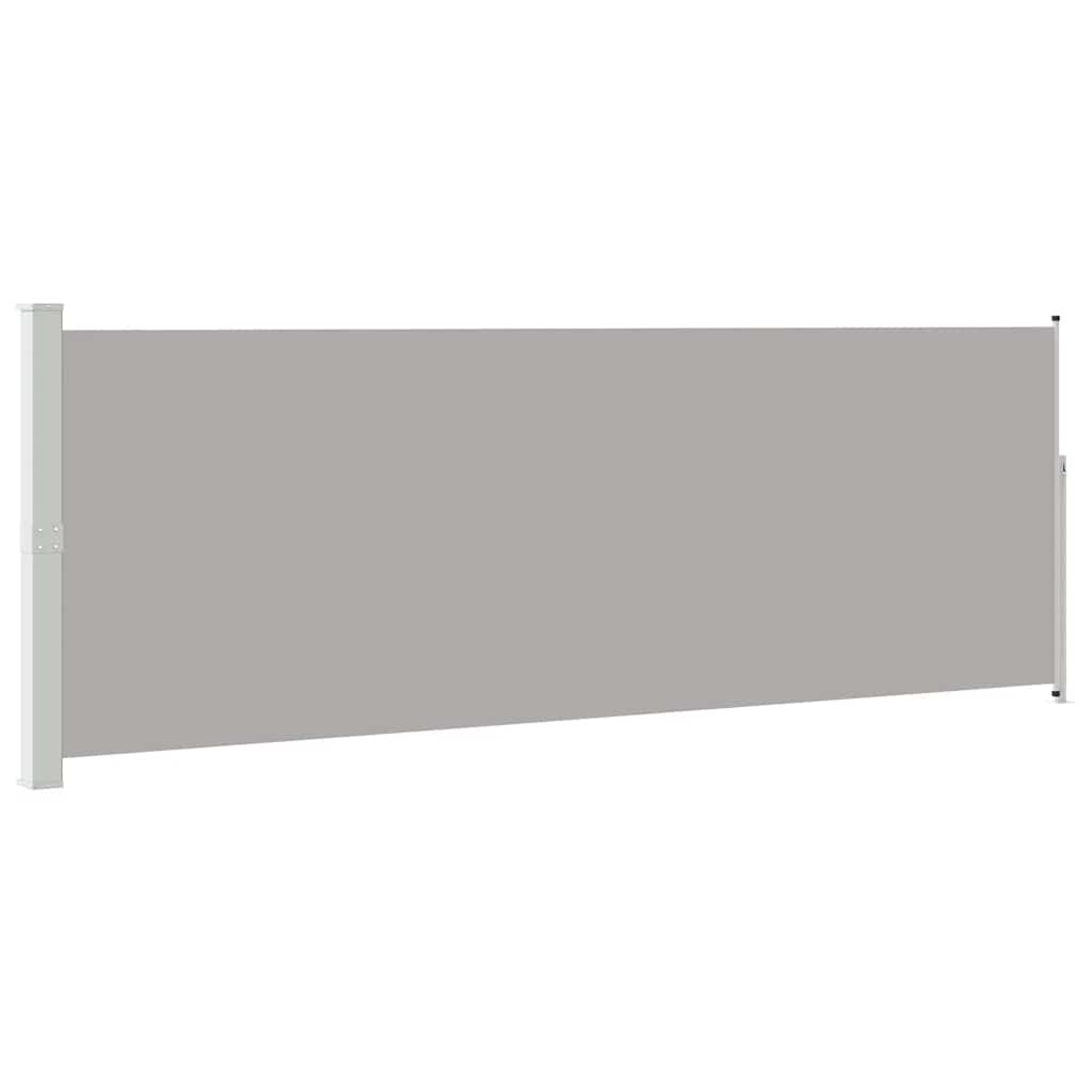 Tenda da Sole Laterale Retrattile 160 x 500 cm Grigia