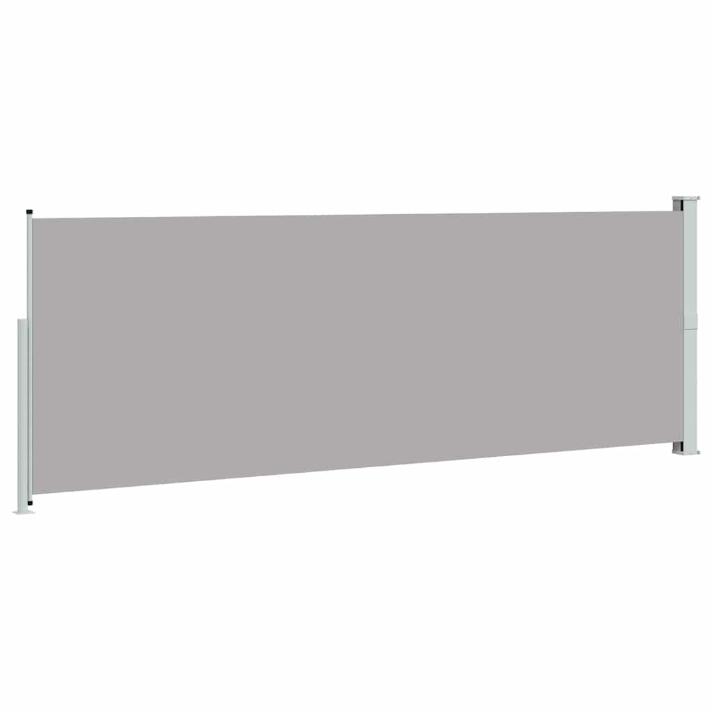 Tenda da Sole Laterale Retrattile 160 x 500 cm Grigia