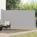 Tenda da Sole Laterale Retrattile 160 x 500 cm Grigia
