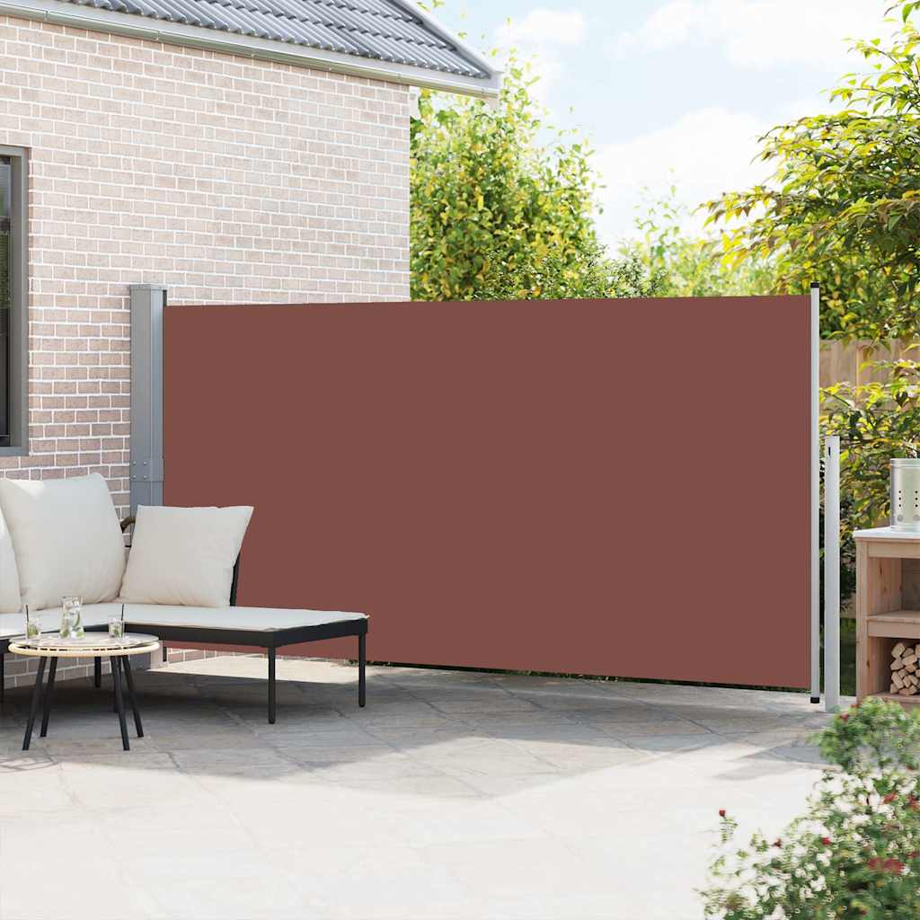 Tenda da Sole Laterale Retrattile 160 x 500 cm Marrone