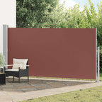 Tenda da Sole Laterale Retrattile 160 x 500 cm Marrone
