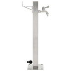 Fontanella a Colonna in Acciaio Inossidabile Quadrata 65 cm