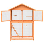 Gabbia per Uccelli in Legno di Pino e Abete 125,5x59,5x164 cm