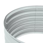 Letto Rialzato Giardino 80x80x44 cm in Acciaio Zincato Argento