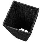 Letti Rialzati 3 pz in Giacinto Intrecciato Nero
