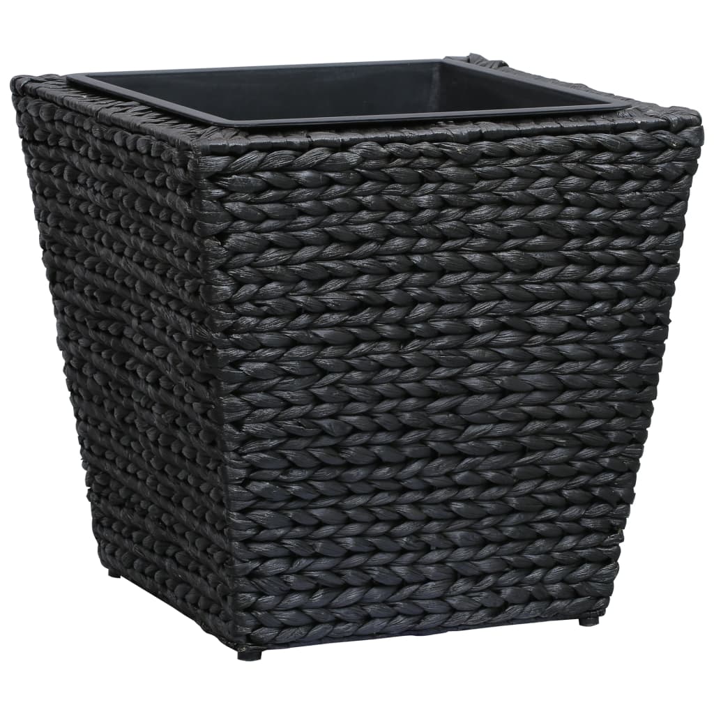 Letti Rialzati 3 pz in Giacinto Intrecciato Nero