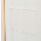 Divisorio a 4 Pannelli Crema 160x170x4 cm in Tessuto