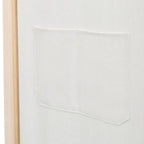 Divisorio a 6 Pannelli 240x170x4 cm in Tessuto Crema