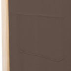 Divisorio a 5 Pannelli Marrone 200x170x4 cm in Tessuto