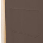 Divisorio a 6 Pannelli Marrone 240x170x4 cm in Tessuto