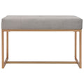 Panca 80 cm in Velluto Grigio