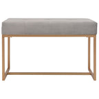Panca 80 cm in Velluto Grigio