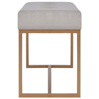 Panca 80 cm in Velluto Grigio