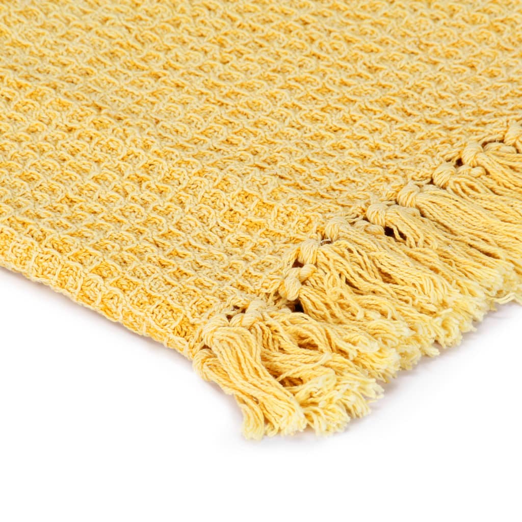 Copriletto in Cotone 220x250 cm Giallo Senape