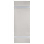 Lampade da Parete da Esterno 2 pz 35 W Argento Rettangolari