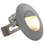 Lampade da Parete da Esterno a LED 6 pz 2 W Argento Rotonde