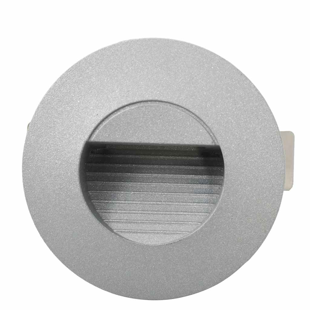 Lampade da Parete da Esterno a LED 6 pz 2 W Argento Rotonde