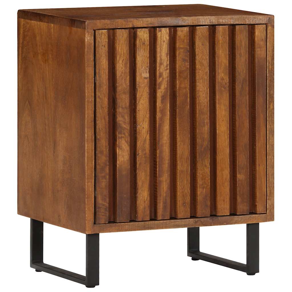 Comodino 40x30x50 cm in Legno Massello di Mango