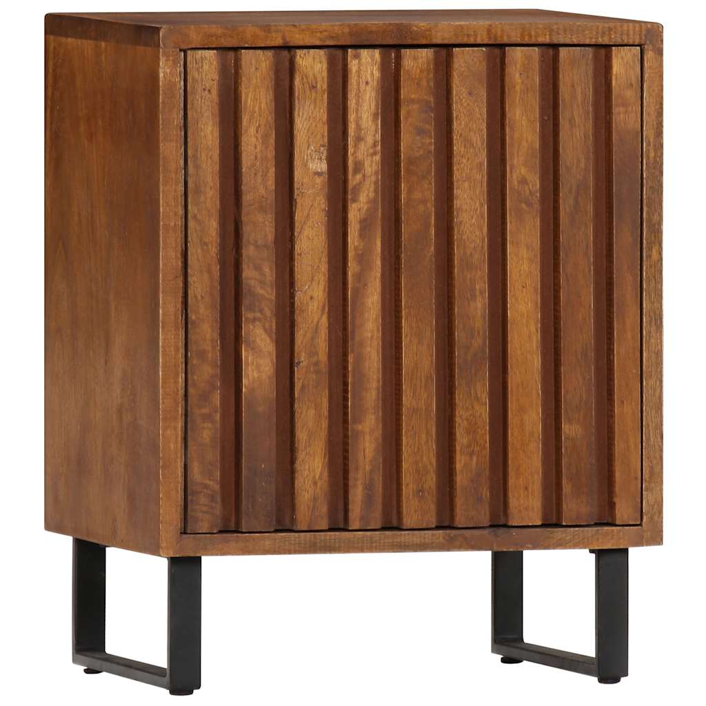 Comodino 40x30x50 cm in Legno Massello di Mango