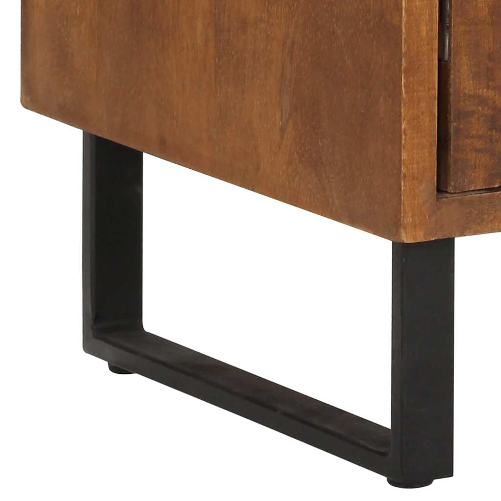 Comodino 40x30x50 cm in Legno Massello di Mango