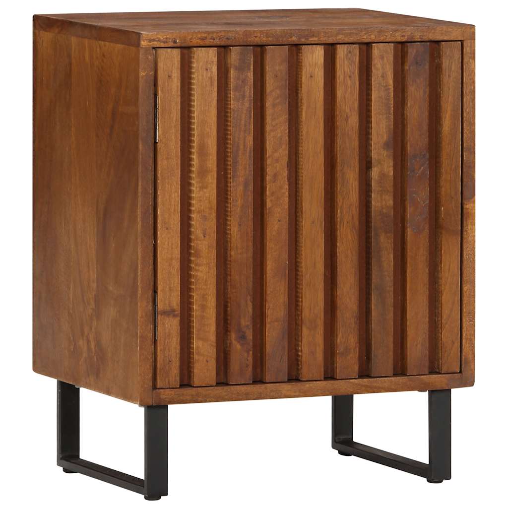 Comodino 40x30x50 cm in Legno Massello di Mango