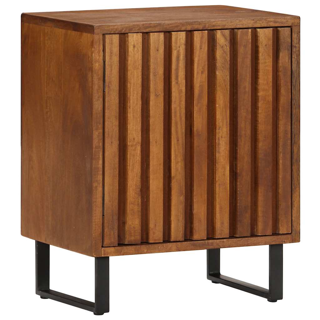 Comodino 40x30x50 cm in Legno Massello di Mango