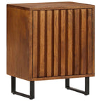 Comodino 40x30x50 cm in Legno Massello di Mango