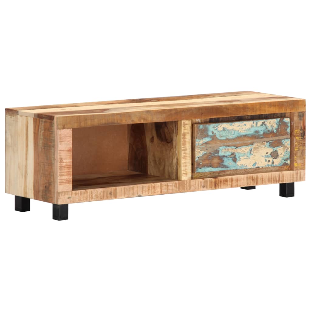 Mobile Porta TV 100x30x33 cm in Legno Massello di Recupero