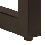 Tavolino da Salotto 100x50x35 cm Legno Massello Mango e Acciaio