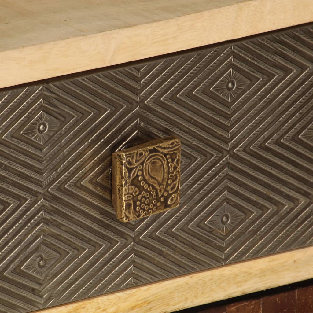Mobile Porta TV 120x30x40 cm in Legno Massello di Mango