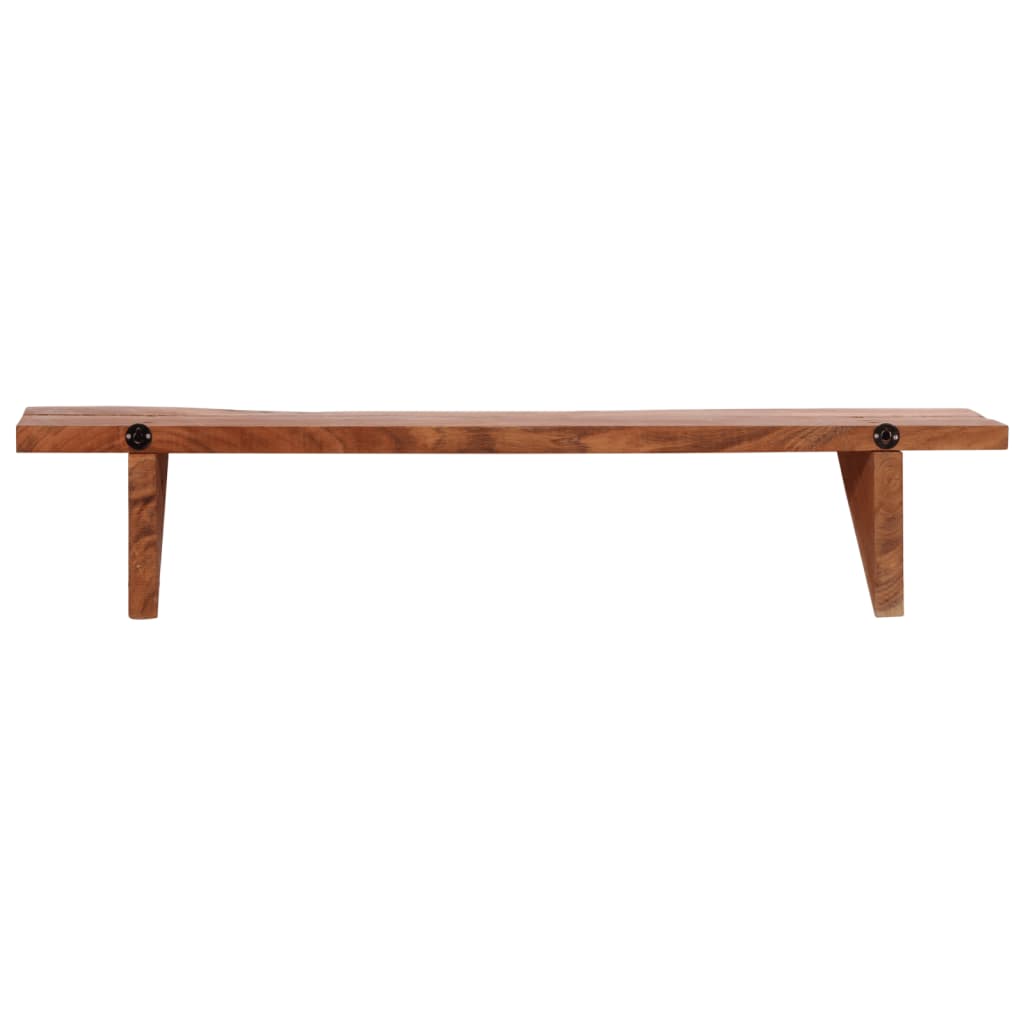 Mensole 2 pz 90x20x18 cm in Legno Massello di Acacia