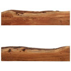 Mensole 2 pz 90x20x18 cm in Legno Massello di Acacia