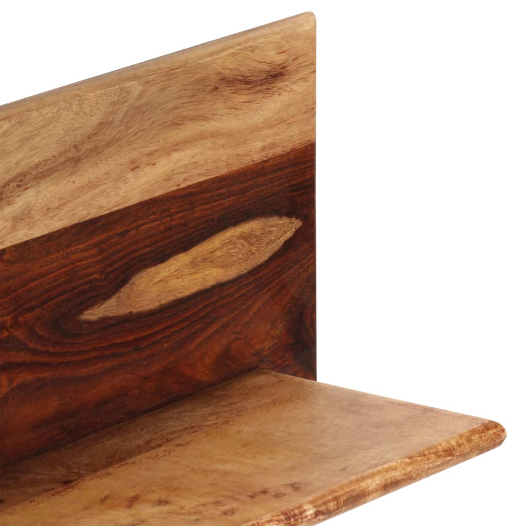 Mensole 2 pz 58x26x20 cm in Legno Massello di Acacia