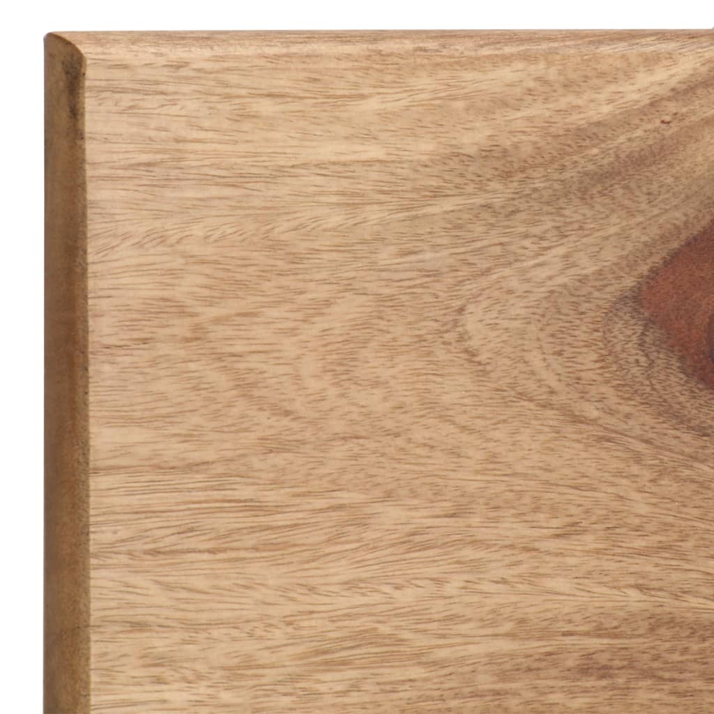 Mensole 2 pz 118x26x20 cm in Legno Massello di Acacia