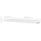 Mensole a Parete 4 pz Bianche 80 cm
