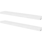 Mensole a Parete 4 pz Bianche 100 cm