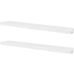 Mensole a Parete 4 pz Bianco 120 cm
