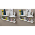Mensole a Parete 4 pz Bianco 120 cm