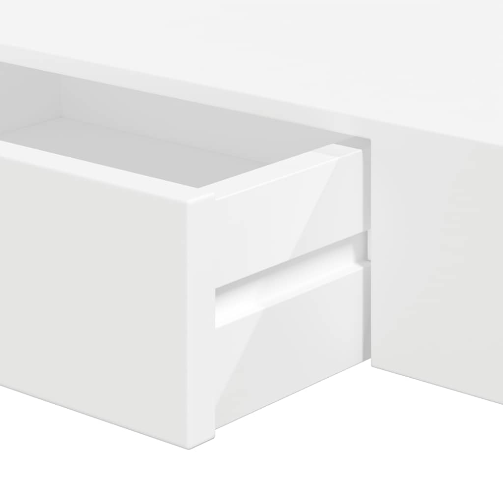 Mensole con Cassetti 2 pz Bianco 48 cm