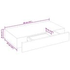 Mensole con Cassetti 2 pz Bianco 48 cm