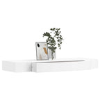 Mensole con Cassetti 2 pz Bianco 80 cm