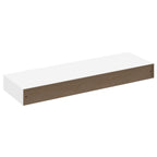 Mensole con Cassetti 2 pz Bianco 80 cm