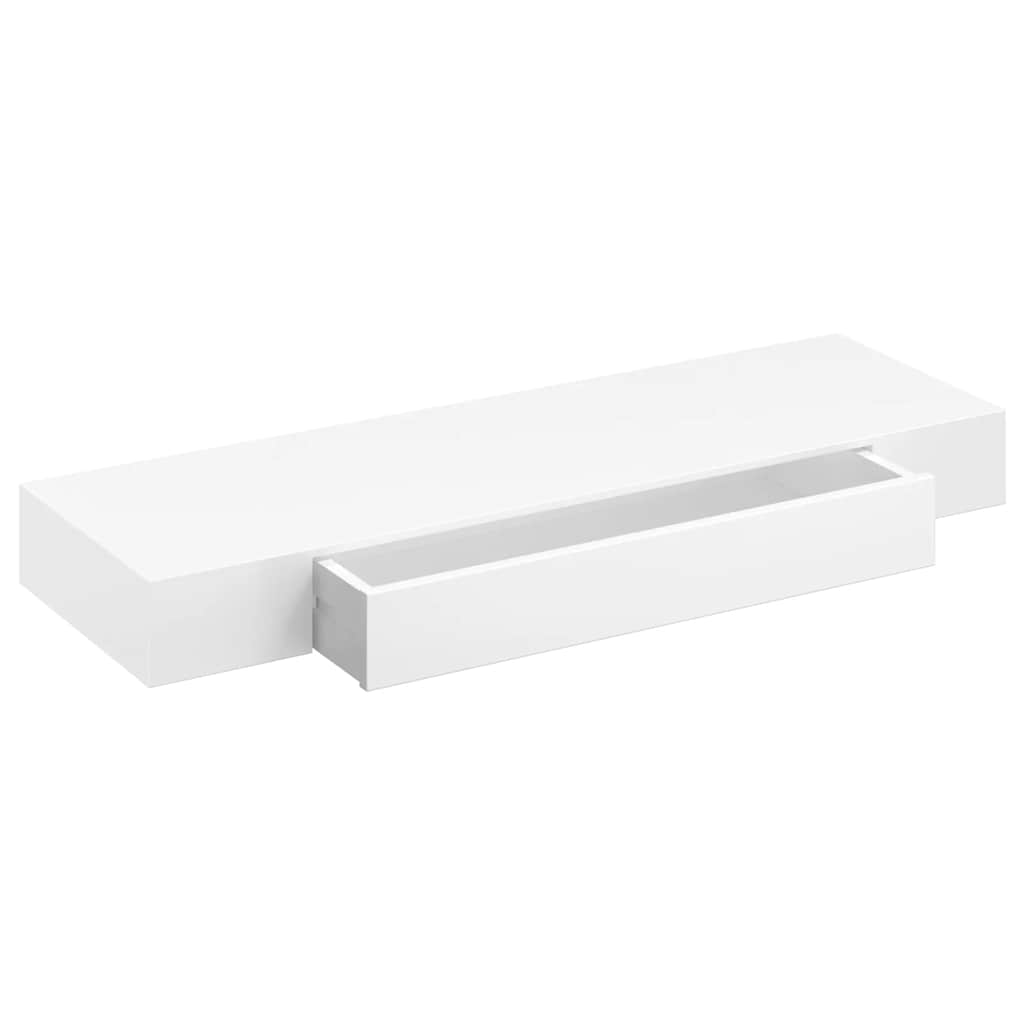 Mensole con Cassetti 2 pz Bianco 80 cm