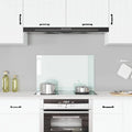 Paraschizzi per Cucina Color Latte 80x50 cm in Vetro Temperato