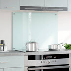 Paraschizzi per Cucina Color Latte 80x60 cm in Vetro Temperato