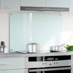 Paraschizzi per Cucina Color Latte 90x60 cm in Vetro Temperato