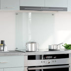 Paraschizzi per Cucina Trasparente 70x60 cm in Vetro Temperato