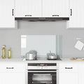 Paraschizzi per Cucina Trasparente 90x50 cm in Vetro Temperato
