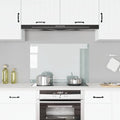 Paraschizzi per Cucina Trasparente 90x60 cm in Vetro Temperato