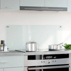 Paraschizzi per Cucina Trasparente 100x40 cm in Vetro Temperato
